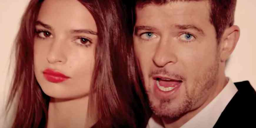 Emily Ratajkowski denuncia a Robin Thicke por acoso sexual