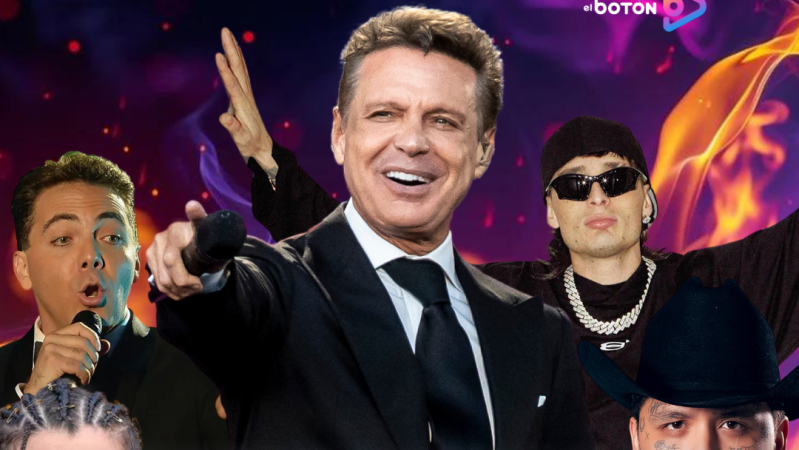 Artistas que han sido captados en conciertos de Luis Miguel